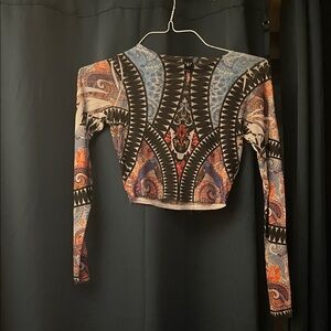 Windsor Vibrant Long Sleeve Sheer Top